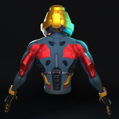 Sci Fi Suit Back